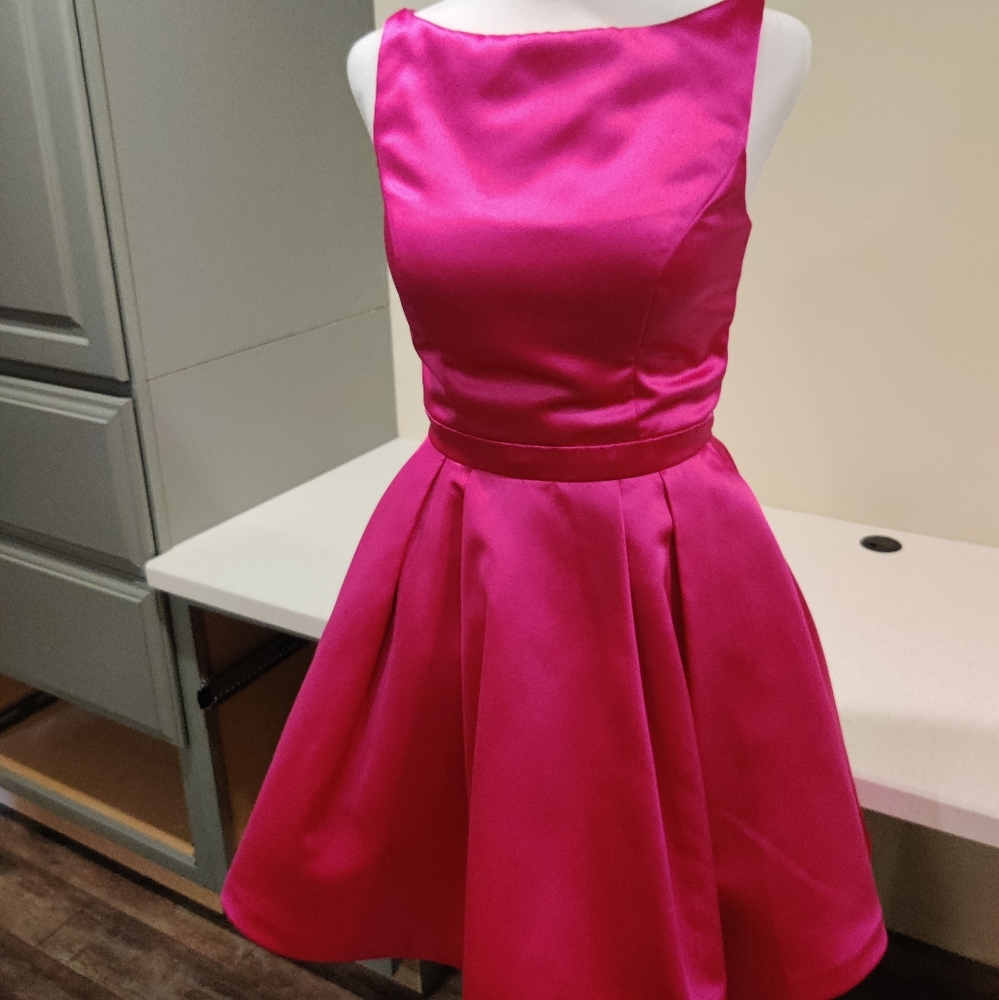 Sherri Hill Hot Pink Cocktail